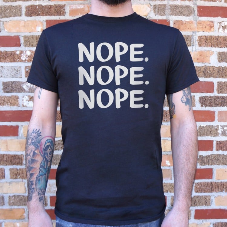 shirt that says nope