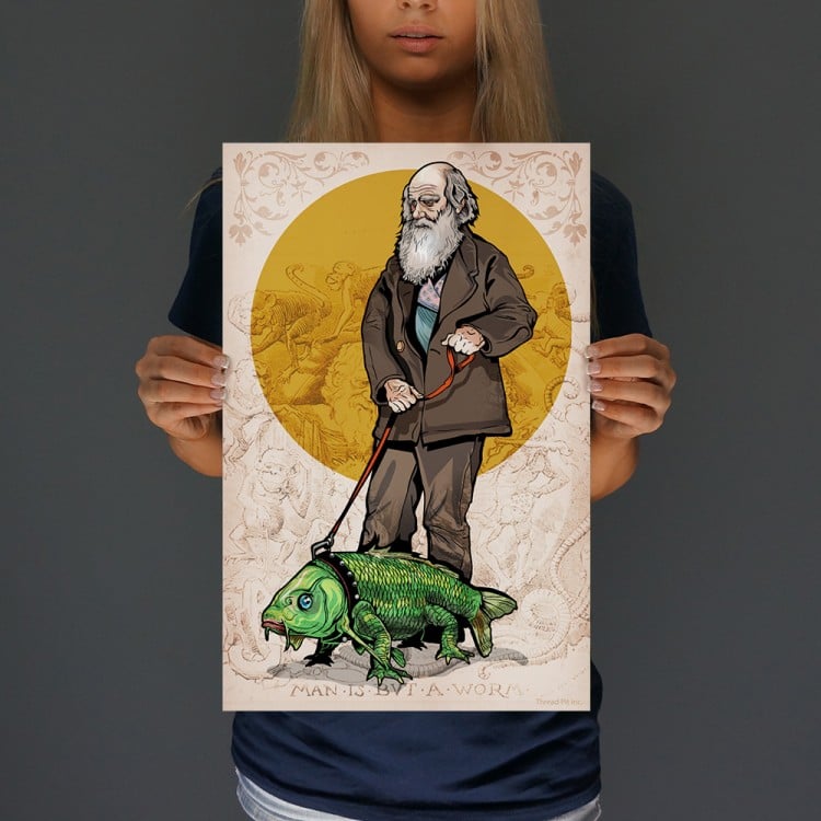 Darwin and Friend Print