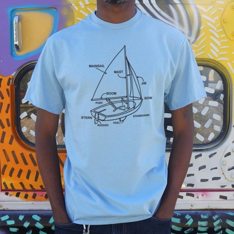 Boat Diagram T Shirt 6 Dollar Shirts