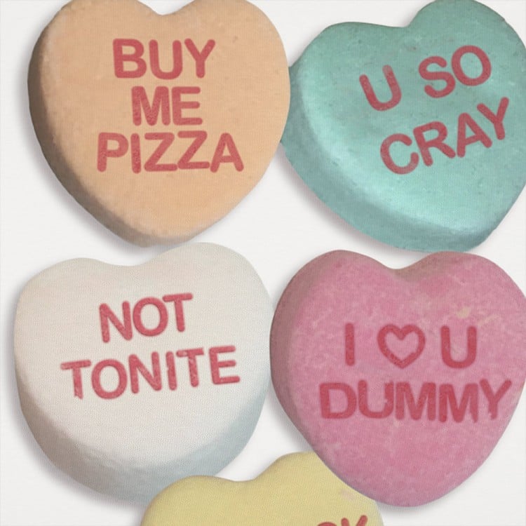 Candy Hearts Graphic