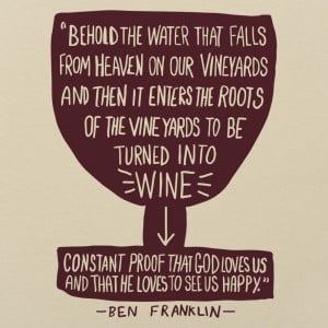 Franklin Wine Quote