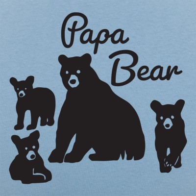 Pop Pop Bear 2 Cubs Grandpa Bear Twin Father's Day T-Shirt