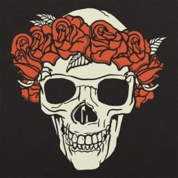 Rose Crowned Skull