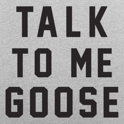 Talk to me Goose Screen Print Dog Shirt Grey XS