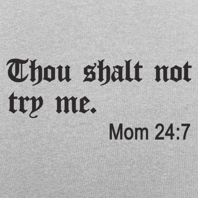 Thou Shall Not Try Me Royal Blue Teacher Graphic Tee Small