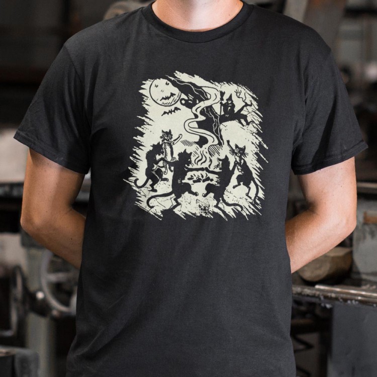 Black Cat Dance T-Shirt | 6 Dollar Shirts