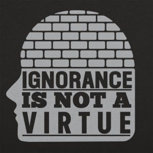 Ignorance Is Not A Virtue