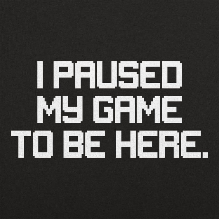 I Paused My Game To Be Here T-Shirt | 6 Dollar Shirts