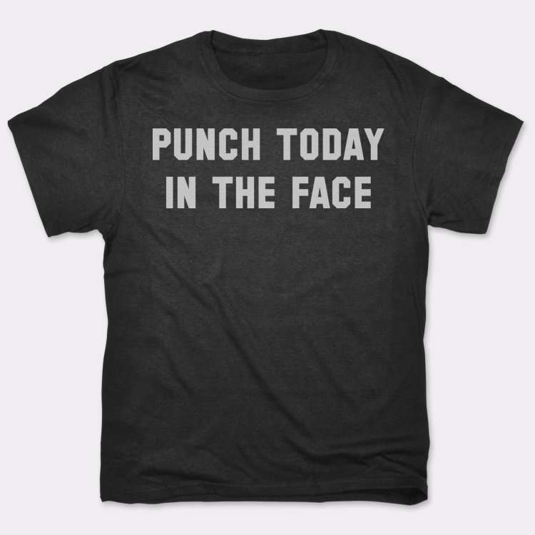 punch today in the face shirt